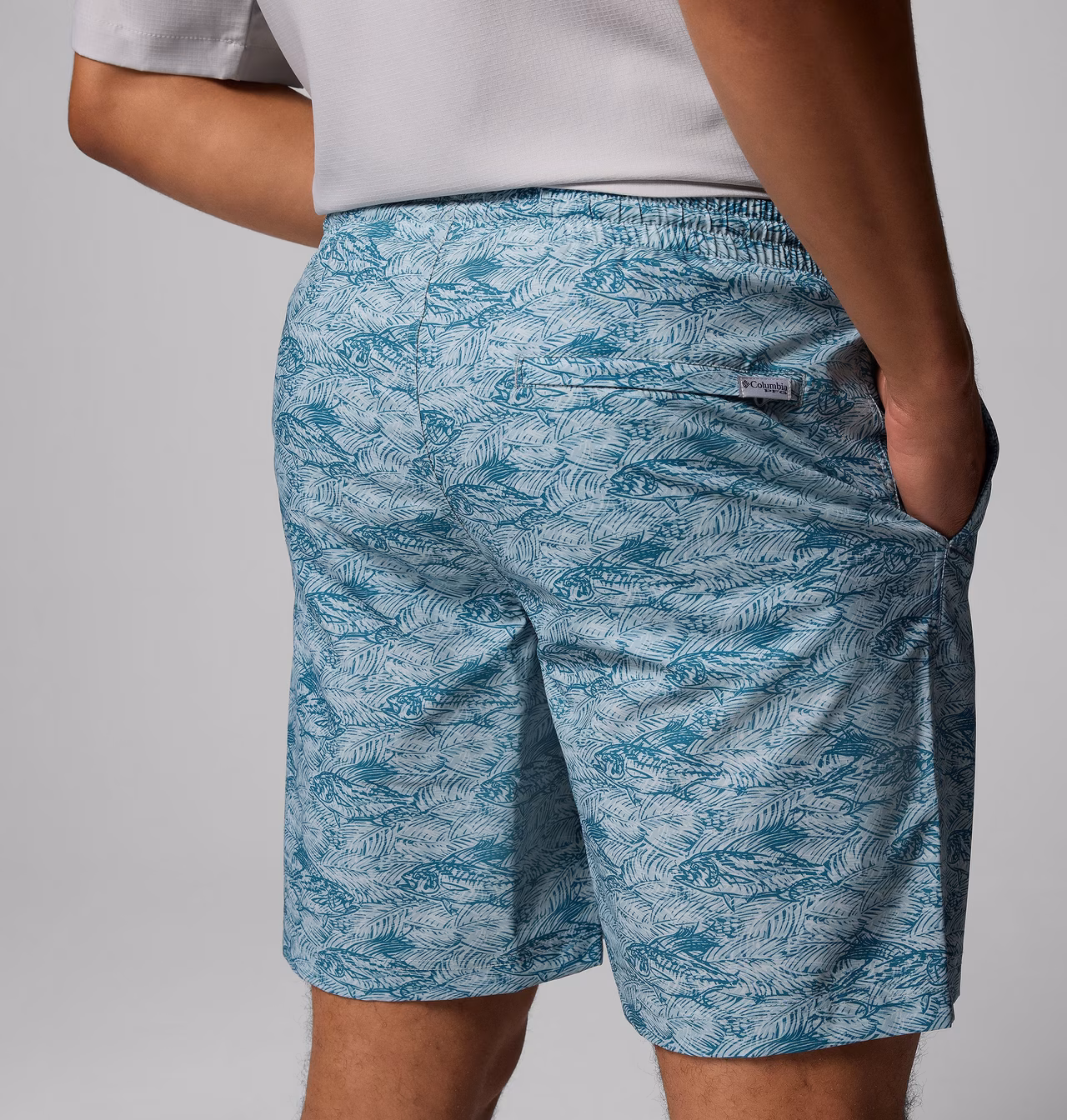 SHORT MASCULINO COLUMBIA PFG RAMBLER PRINTED WATER – foto 6
